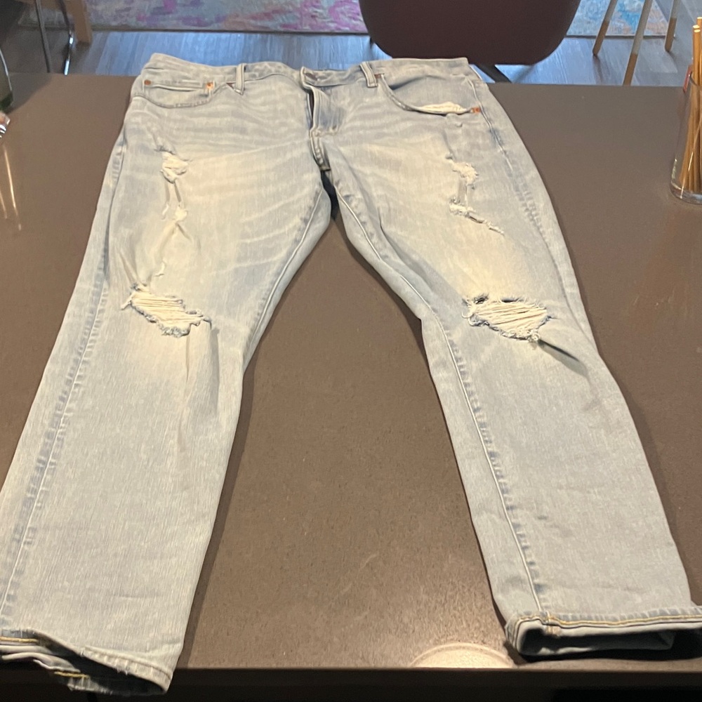 American Eagle Outfitters Sky Blue Relaxed Jeans